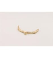 Çanta Klips Oval - 12 cm Altın