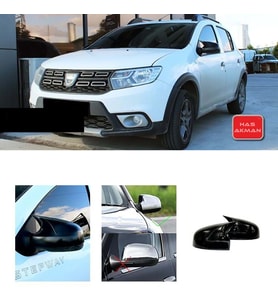 Dacia Duster 1 Batman Yarasa Ayna Kapağı Piano Black 2010 2011 2012 2013 2014 2015 2016 2017