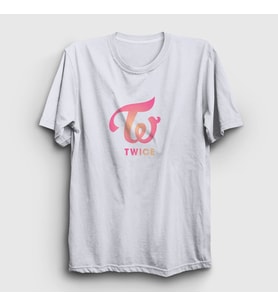 Presmono Unisex Beyaz Logo V3 K-Pop Twice T-Shirt 281190tt (Beyaz)