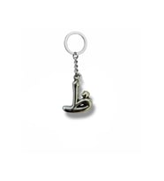 Arapça Zı (ظ) Harfli Anahtarlık – Zamak Kaplama Anlamlı Unisex Metal Aksesuar