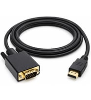 PrimeX PX-1440 1.8 Metre HDMI to VGA Görüntü Kablosu, HDMI Çıkıştan VGA Monitör Projeksiyona Dönüştürücü, PC Laptop PS5 Xbox Uyumlu, Full HD, Tek Yönlü