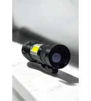 Şarjlı Metal Zoomlu El Feneri Işıldak Led Işık Taşınabilir El Lambası