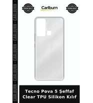 Tecno Pova 5 Şeffaf Clear TPU Silikon Kılıf Cihaz Aksesuarı Telefon Örtüsü Cep Koruyucu