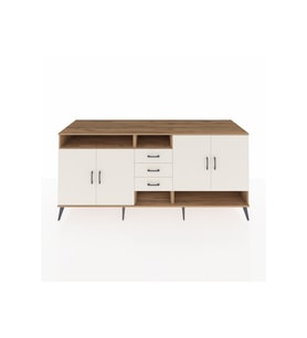 Kronos Konsol 5 Raflı 3 Çekmeceli 4 Kapaklı 220x59x99 Çam-Aytaşı/Aytaşı