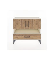 Arges Şifonyer 3 Raflı Tek Çekmeceli 2 Kapaklı 88x30x80 Aytaşı-Çam