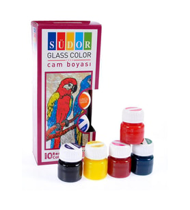 Cam Boyası 10 Renk 15 ml 1 Paket Cam Vitray Boyası Vitray Boya Seti 10 lu