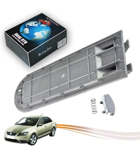Seat Toledo 4; 2012-2019 İçin Kolçak Kapağının Alt Plastik Tamir Seti (Gri Renk)