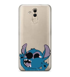 Huawei Mate 20 Lite Uyumlu Stitch Desenli Şeffaf Telefon Kılıfı