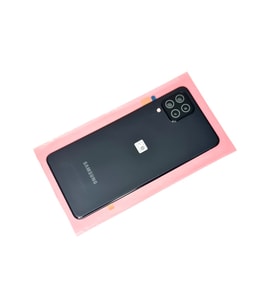 Tkgz Samsung Galaxy A22 (4G) Arka Pil Batarya Kapağı (FULL Kamera Lensli) SİYAH