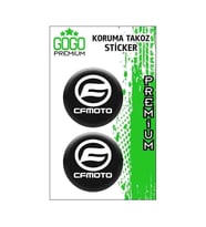 Cf Moto Beyaz Koruma Takozu 4X4 İkili Damla Sticker