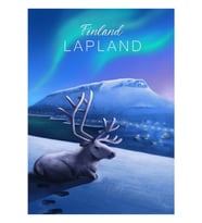 Fin Laponyası Tablo Ahşap Poster Dekoratif