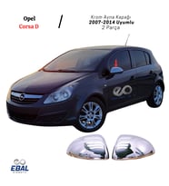 Opel Corsa D Krom Ayna Kapağı 2 prç. 2007-2014 Arası P. Çelik