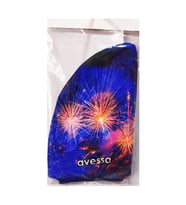 Avessa BB-10D Havaaı Fişek Desenli Dijital Baskılı Bez Bone (Çok Renkli)