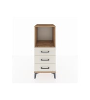 Hyperion Komodin Tek Raflı 3 Çekmeceli 44x44x106 Çam-Aytaşı