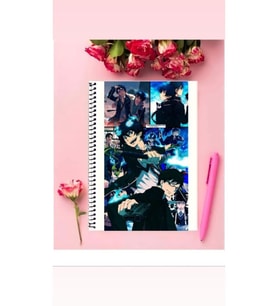 Okumura Rin Anime Defter 1 Adet Özel Tasarım A4 Boyutu Telli Kareli Defter 21*29 Cm