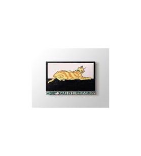 DBSanatevi Edward Penfield - Merry Xmas 1921 Tablo 40 X 30 Cm