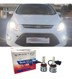 Ford C-Max Led Xenon Uzun Far Ampulü H1 Duo Yeni Seri Beyaz 2003-2010