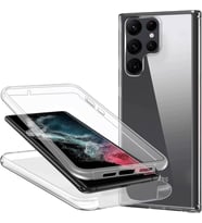 Samsung Galaxy S22 ULTRA 360 Kılıf Şeffaf Ön Arka Koruma Silikon