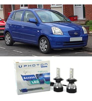 Kia Picanto Led Xenon Uzun + Kısa Far Ampulü H4 Access Yeni Seri Beyaz