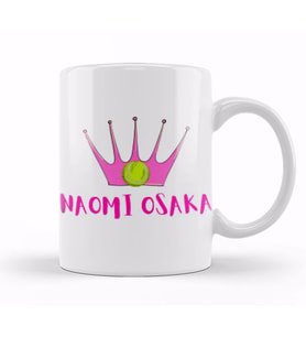 NAOMI OSAKA I Love Tennis Kupa Bardak Porselen