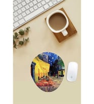 Van Gogh Cafe Terrace At Night Desenli Bilek Destekli Mouse Pad
