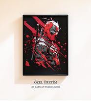 Deadpool 3D Tablo 15x20 cm