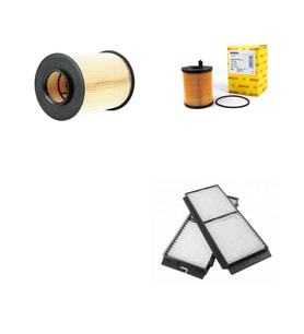 Bosch Filtre Bakım Seti Mazda 3 1.6 D Dizel 2009-2013 Hava + Yağ f. + Polen Filtre Eurofil
