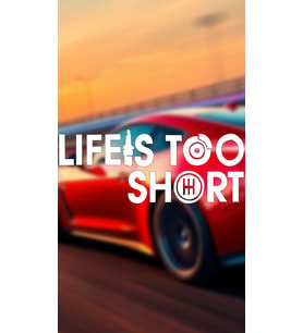 Life İs Too Short 20x8 Jdm Yazı Araba-motosiklet Cam Etiket Sticker Beyaz Renk