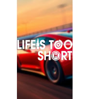 Life İs Too Short 20x8 Jdm Yazı Araba-motosiklet Cam Etiket Sticker Beyaz Renk