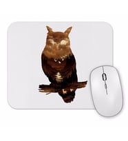 Owl Sunset Baykuş Mouse Pad
