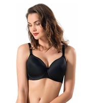 Le Jardin 9100-C Desteksiz-Balenli Soft Özel Form Sütyen (Siyah)