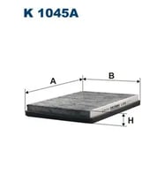 FILTRON K1045A Polen Filtresi (Karbonlu) 3A0091800