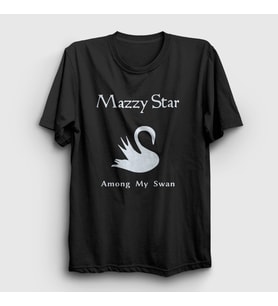 Presmono Unisex Siyah Among My Swan Mazzy Star T-Shirt 536087tt