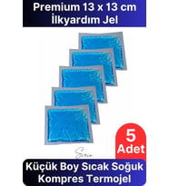 5'li Avantaj Küçük Boy Soğuk Sıcak Kompres Buz Jel Termojel El Ayak Diz Ağrı Tekrar Kullanılabilir