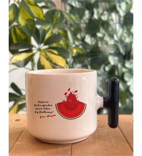Tanem Filisin, Kudüs, Gazze Temalı Hediyelik Özel T Kupa Bardak (Filistin Karpuzlu Özel Tasarımlar)