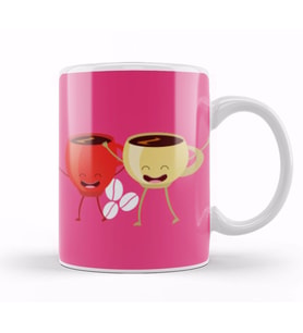 Funny coffee drinKs Art lover Gift Quote   Vintage Retro Rainbow Style Kupa Bardak Porselen
