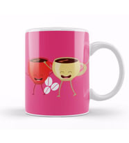 Funny coffee drinKs Art lover Gift Quote   Vintage Retro Rainbow Style Kupa Bardak Porselen