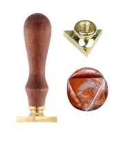 Boş Mum Mühür Pirinç Damga Başlığı Üçgen 25x22mm