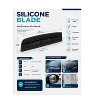 SILICON BLADE Oto Araç Su Temizlik ve Kurutma Sileceği Çizmez Esnek %100 Silikon Çekçek
