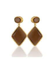 Kadir Jewellery 22 Ayar Altın Kaplama Kadın Sallantılı Küpe -El İşçiliği Ve Hipoalerjenik Küpe