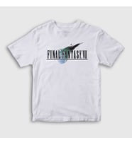 Presmono Unisex Çocuk Beyaz Logo Final Fantasy Vii T-Shirt 436089tt