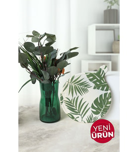 Keramika Forest Peynir Sunum Tabağı 26 Cm 22726 (Yeşil)