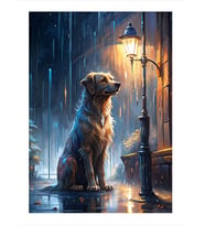 Yağmur Ve Köpek Modern Mdf Tablo