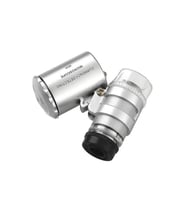 60x Mini Cep Mikroskop Led+uv Işık Kuyumcu Antikacı Büyüteç 9882
