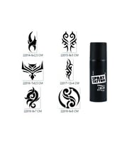 Tribal Tasarımlar Spray Tattoo Geçici Sprey Dövme Seti