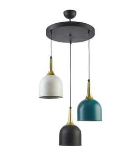 Modern Çok Renkli Metal Sarkıt Avize, Mutfak ve Cafe İçin 3'lü Set