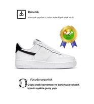 Beyaz Siyah Trend Süper Rahat 4 Mevsim Unisex Günlük Yürüyüş Spor Ayakkabı Sneaker (Beyaz - Siyah Mermer)