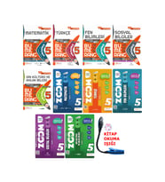 Günay Yayınları 5 Sınıf Etkinlikli Konu + ZOM + Muhteşem Set + Kitap Okuma Işığı Hediye (Çok Renkli)