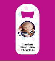 Kişiye Özel Sünnet Hatırası Resimli Gökyüzü Magnet Açacak