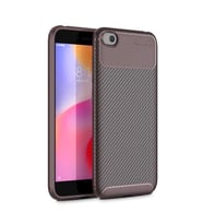 Xiaomi Mi Play Kılıf Esnek Soft Karbon Tasarım Legion Serisi (Kahverengi)